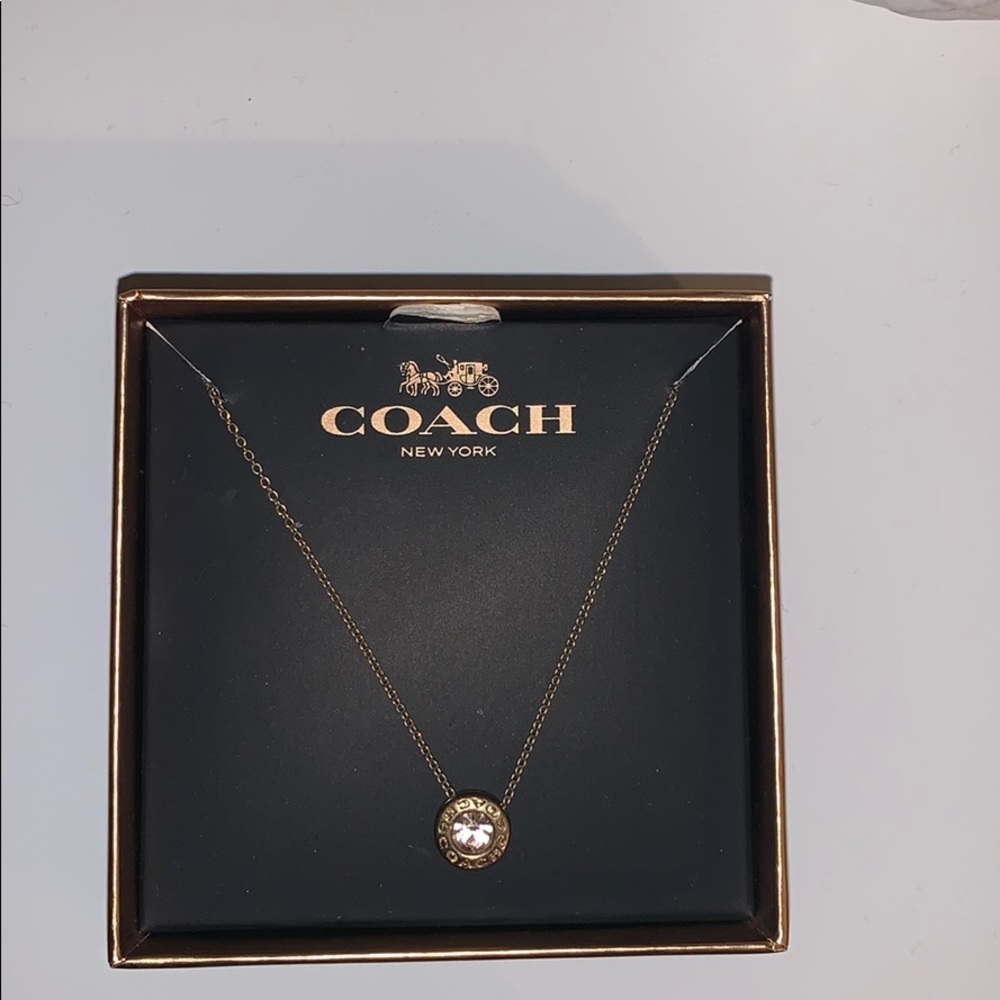 Coach stud necklace